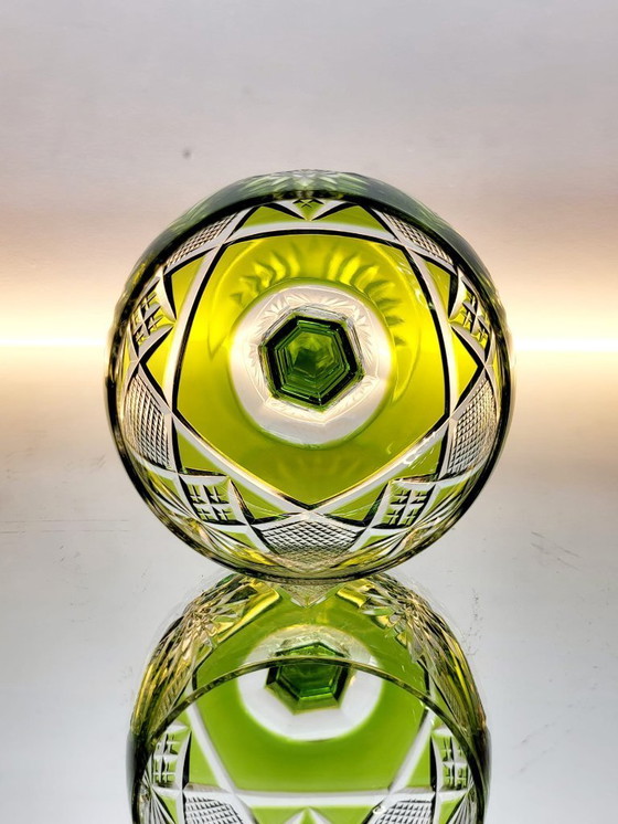 Image 1 of Set of 4 Val Saint Lambert "Berncastel" No. 204 Roemer glasses – hand-cut crystal – Belgium, 1905