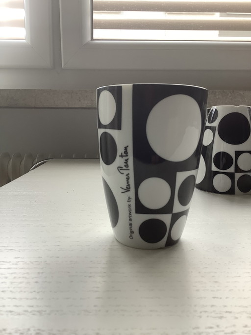 Taza térmica Geometri de Verner Panton, mediados de siglo – servies, Porcelain