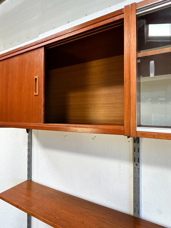 Image 1 of Vintage Teak Wandmeubel / Modulair Wandsysteem, 1960's