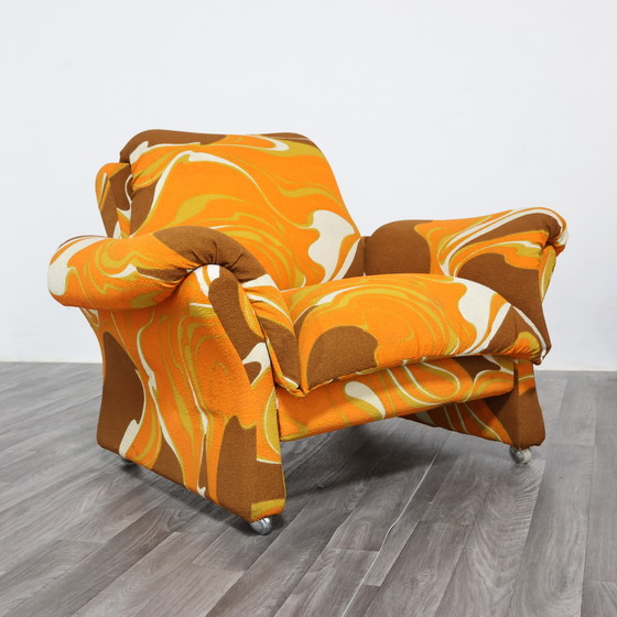 Image 1 of Guarnacci Padovano Vagnoni Paar 1-zits fauteuils Mod. Ionica-ontwerp jaren 70