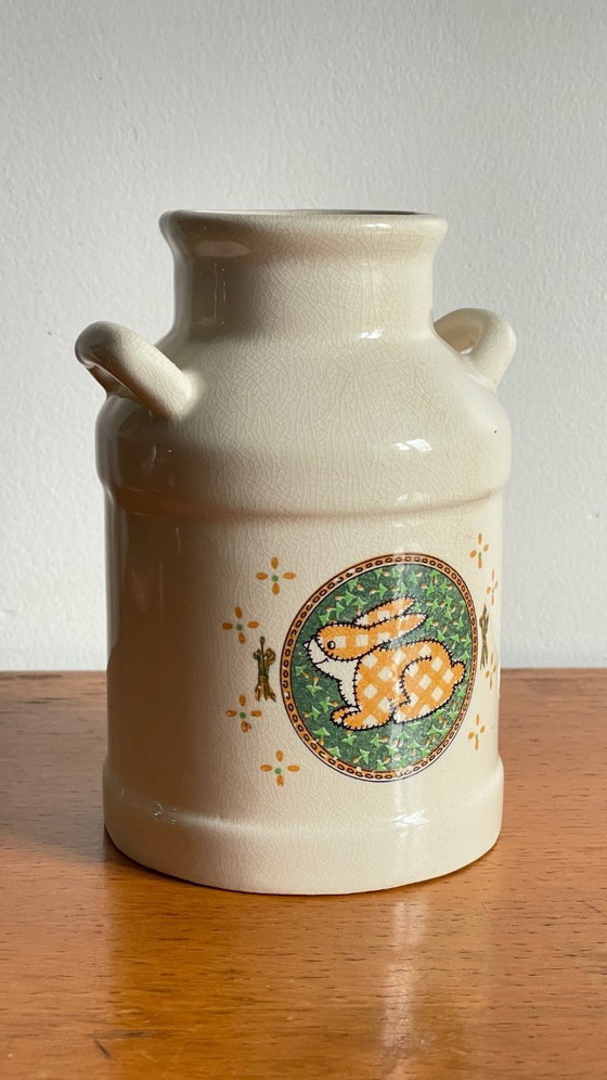 Image 1 of Vintage Taiwanese Ceramic Rabbit Vase