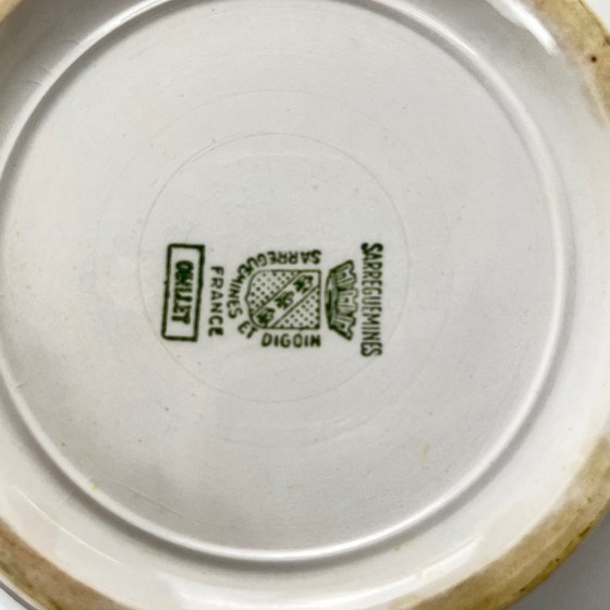 Image 1 of Insalatiera "Oeillet" di Sarreguemines, 1920-50