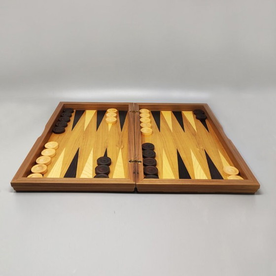 Image 1 of 1980s Gorgeous Piero Fornasetti Backgammon in Excellent condition. Made in Italy