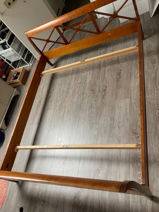 Image 1 of Grange consulat C1 cherry wood double bed