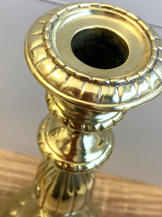 Image 1 of Antiek Paar Kandelaars Flambeaux Louis Philippe periode