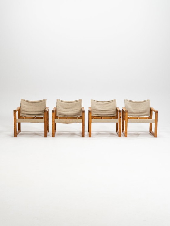 Image 1 of Midcentury Modern Set of Four Karin Mobring Armchairs Model Diana by Ikea in Sweden, 1970s