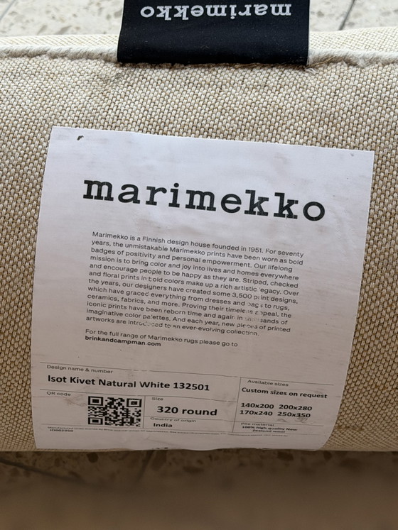 Image 1 of Alfombra Brink and Campman Marimekko Isot Kivek Blanco Natural NUEVA