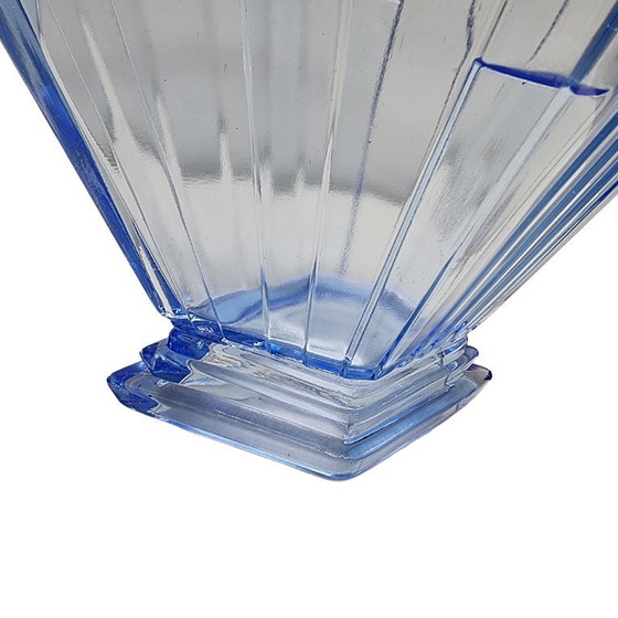 Image 1 of Bagley Wyndham blue Art Deco vase