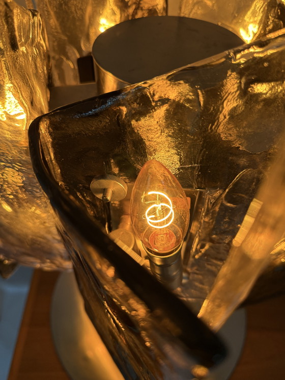 Vintage Murano glass table lamp, Italy '80s – rvs, Metal (photo 6 of 15)