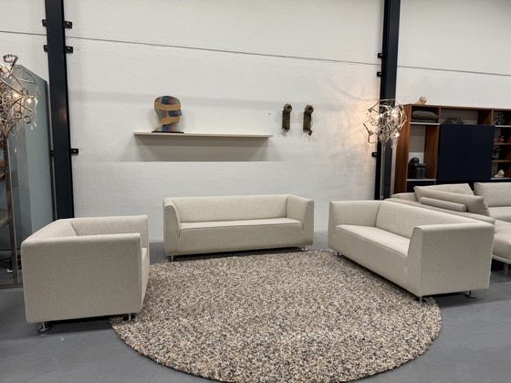 Image 1 of Gelderland 4800 Sitzgruppe 2,5, 2 Sitze & Sessel Zero Stoff