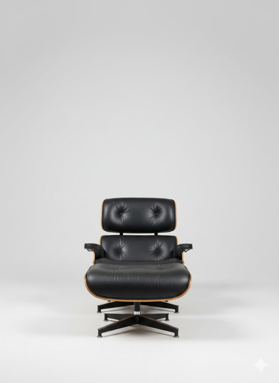 Image 1 of Authentischer Eames Lounge Chair & Ottoman (Vitra) - Palisander & Leder