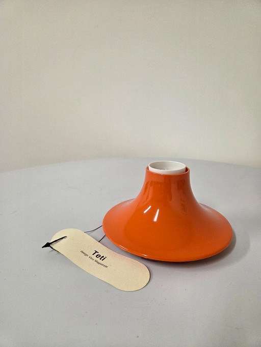3x Artemide Teti wall/ceiling light orange