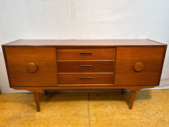 Image 1 of Mid Century Retro Teak Sideboard by Beautility (Circa 1960)  A stunning mid century modern teak sideboard by Beautility
