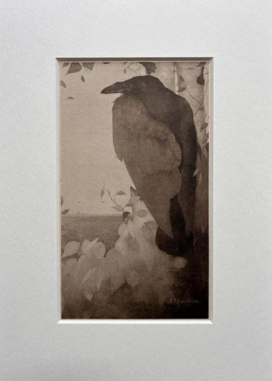 Jan Mankes 1889-1920 / Corvo Heliogravure originale a Berkenboom 1923 – Litografie e stampe, Paper (photo 3 of 10)