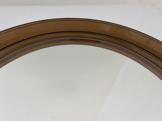 Image 1 of Mid-Century GILAC Smoked Acryl Wandspiegel Vintage - France - 1970s