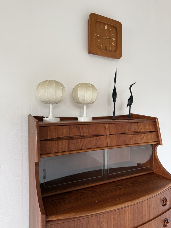 Image 1 of 2x lámpara de mesa capullo, Golkant Leuchten '60