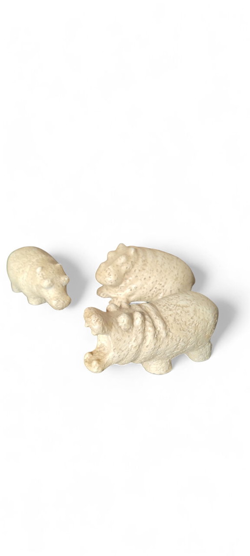 Orhan Otay vintage hippo sculptures