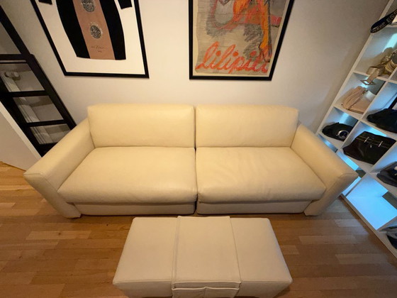 Image 1 of Pol 74 Leather Daybed / Sofa Bed - Italian Design, circa 2011