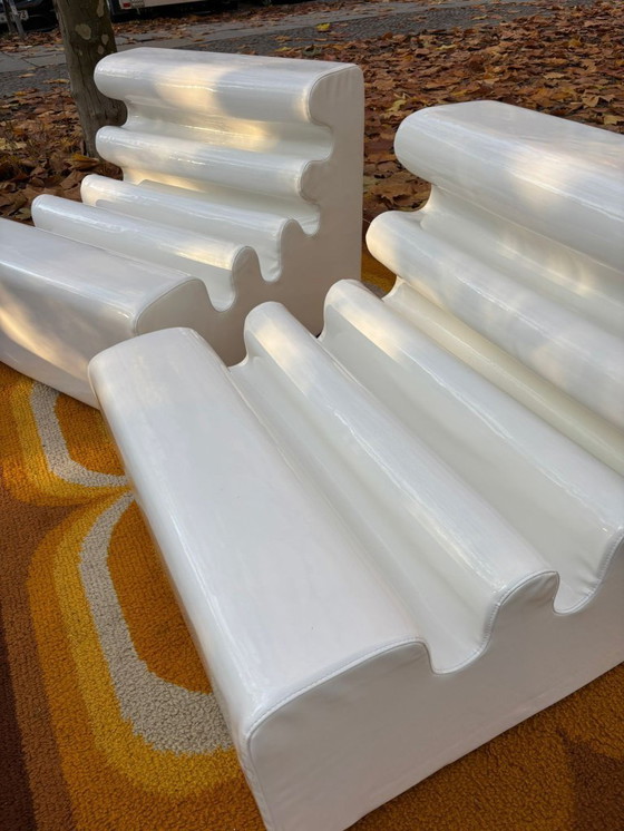 Image 1 of 2 poltrone Karelia Lounge Zanotta Liisi Beckmann anni '60 bianche