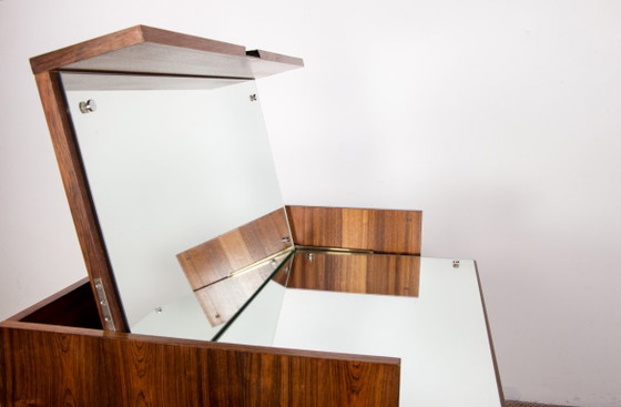 Toeletta o Cassettiera in Palissandro di Paul Geoffroy per Edition Charron 1960., Cassettiere, Legno, Marrone (foto 15 di 18)