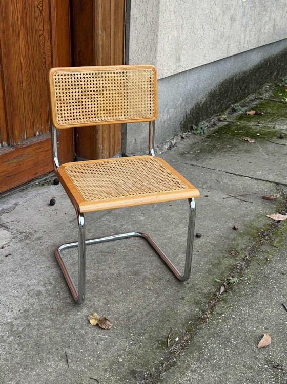 6 Mid-Century Modern Italian Marcel Breuer B32 Cesca Chairs, 1970s – Adjustable recliner chair, Metal, Chrome (photo 6 of 10)