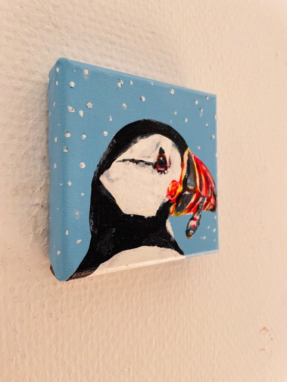 Image 1 of Portrait of a puffin