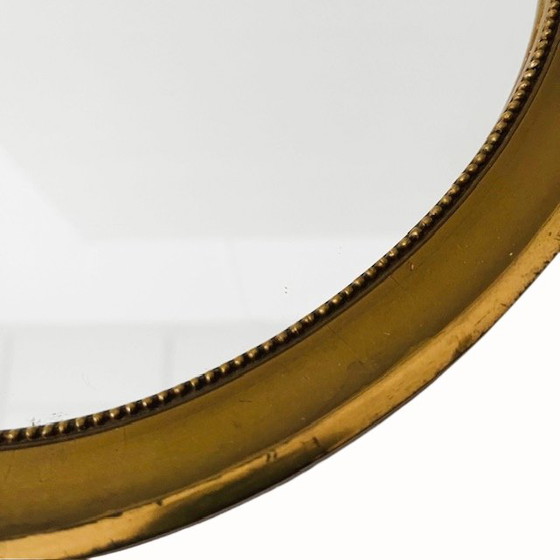 Image 1 of Style baroque français du milieu du XXe siècle, arc, miroir doré, bois, années 1950