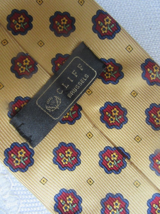 Cravatta di seta Cliff Brussels vintage larghezza 9,5 cm – Oggetti decorativi (photo 2 of 6)