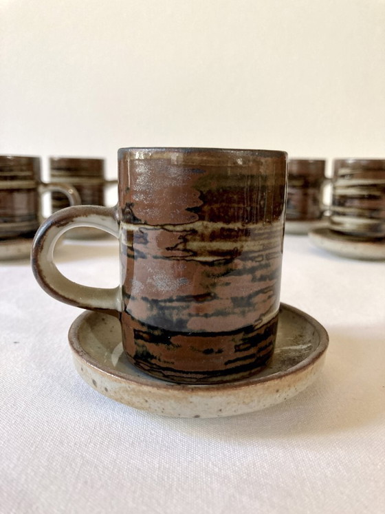 Image 1 of Servizio da caffè in gres, prodotto in Giappone