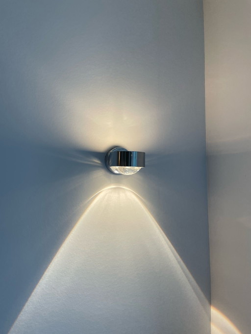 2 Puk Wall Lamps Chrome