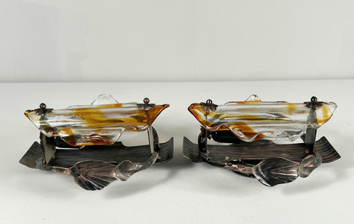 Brutalist wall lights/wall lamps, Germany, 1970s