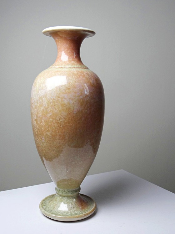Image 1 of Jarrón balaustre, cerámica, esmalte cristalino, Bernard Guipouy, Atelier du Bol Doré
