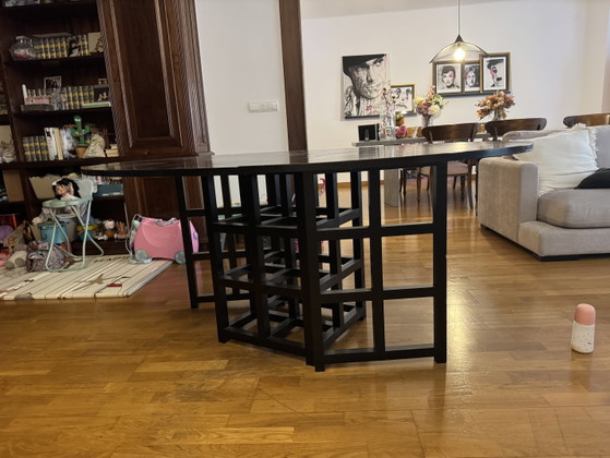 Image 1 of Cassina Mackintosh DS1 en DS3 tafel- en stoelenset