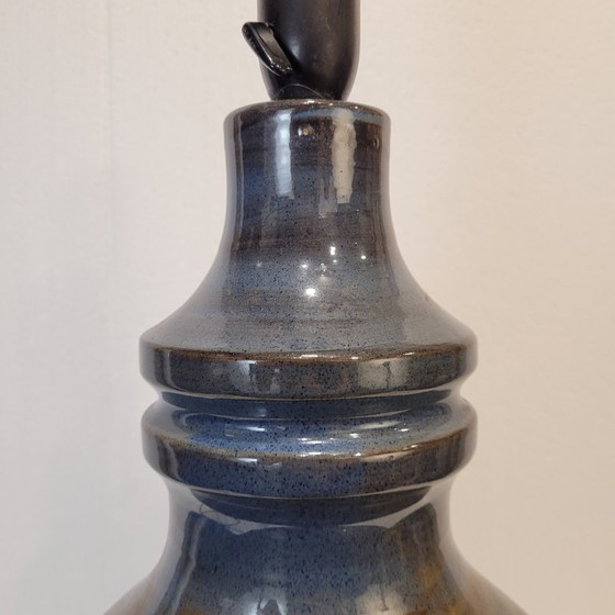 Image 1 of Tischlampe, glasierte Keramik, Hanne Stentøj, Skandinavische Moderne, 60er Jahre - Dänemark