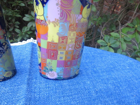 Image 1 of Een paar Rosenthal Bjorn Wiinblad vazen ​​1001 Nachten