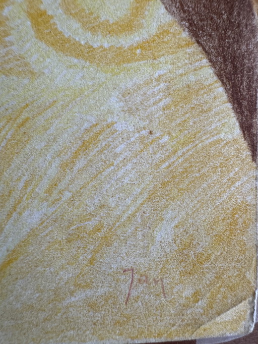 Ensemble de 4 dessins originaux Jan Asselbergs