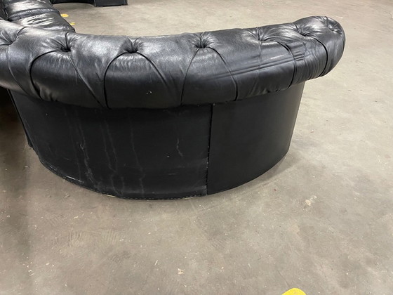 Vintage Huge Chesterfield Style Sofa, 4 Modules – Modular sofas, Leather (photo 7 of 14)