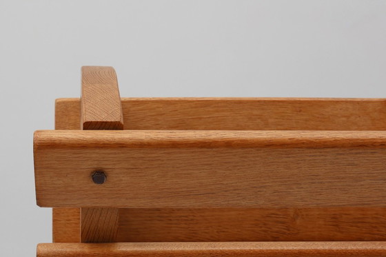 Image 1 of Portariviste di metà secolo in rovere pieno, Francia 1960