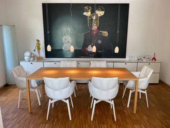 SLIC Dining table by more, solid oak 220x90 cm, New price 4,413.00 (As new+Invoice), Wood, Beige (photo 5 of 6)