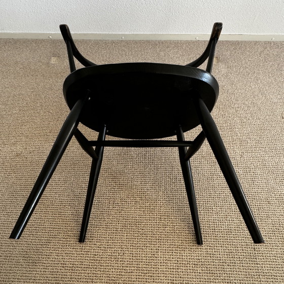 Image 1 of Mcm Black Ercol 449A Arrow chair