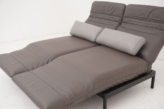 Image 1 of Canapé deux places Rolf Benz Plura 380 Relaxsofa en cuir marron