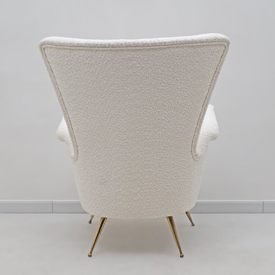 Image 1 of Gio Ponti Art Dèco Italian Lounge Armchair from Hotel Bristol Merano, 50s