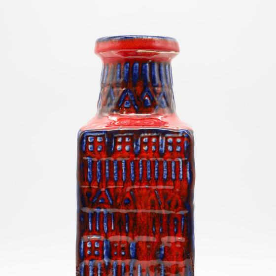 Image 1 of Vase Retro BAY Céramique DUO 606-30 + 70-25 Fat Lava Vintage 60s WGP Mid Century