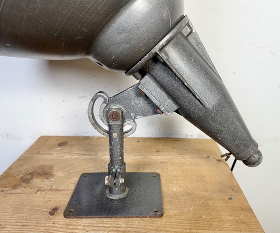 Image 1 of Large Vintage Industrial Aluminium Factory Wall Spotlight, 1970s