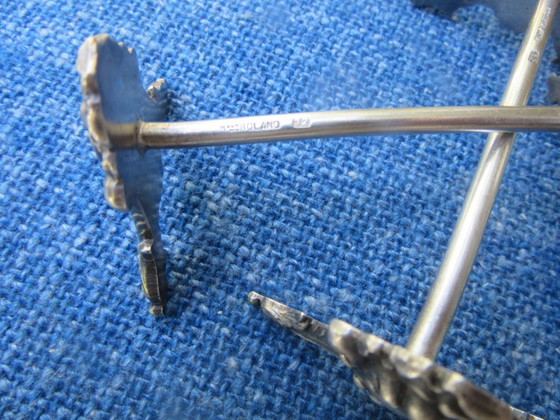 Image 1 of Boland Belgium 12 silver plated knife rests cutlery rests art nouveau style 