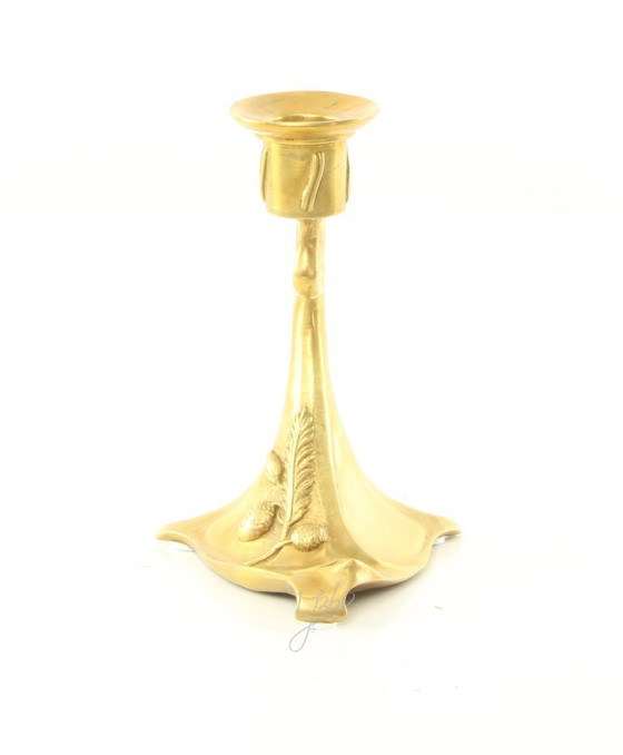 Image 1 of Bronzeleuchter im Jugendstil
