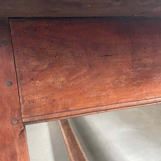Image 1 of Table de ferme ancienne en bois, fin du XVIIIe siècle, France