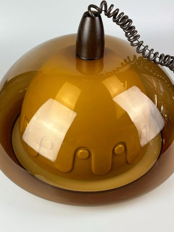 Image 1 of Lampada da soffitto anni '60 e '70, lampada a sospensione, acrilico, plastica, metallo, design spaziale
