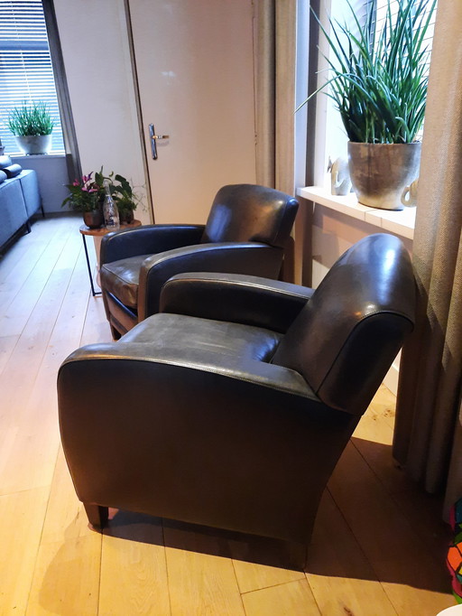 Imperial collection sheep leather armchairs
