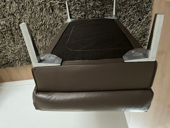 Image 1 of In vendita: 2 pouf sottili in pelle 95x55 cm bronzo (come nuovi)